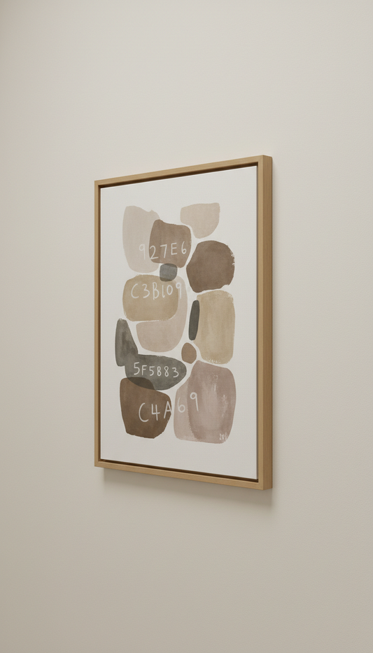Framed Canvas Abstract Landscape